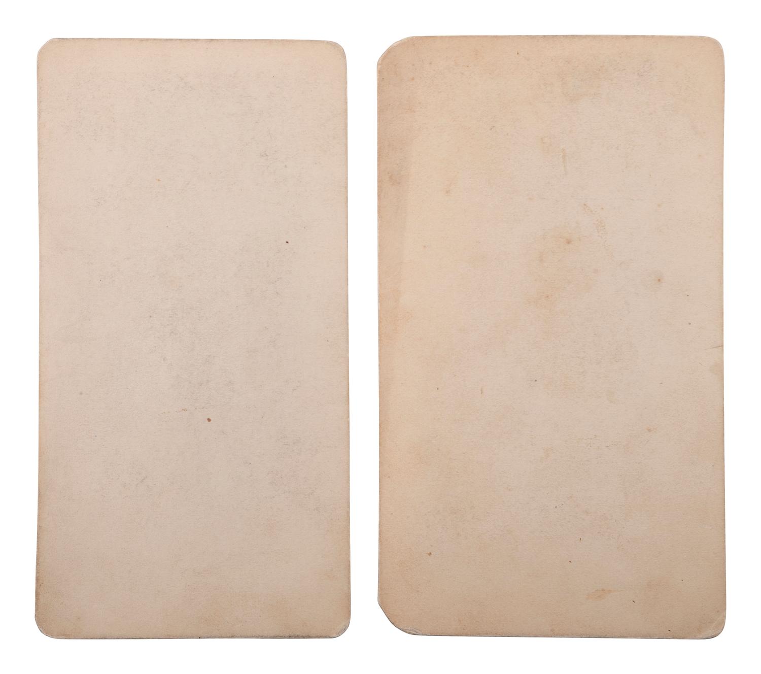 [NATIVE AMERICANS]. A group of 2 oversized CDVs of Ute subjects, comprising: