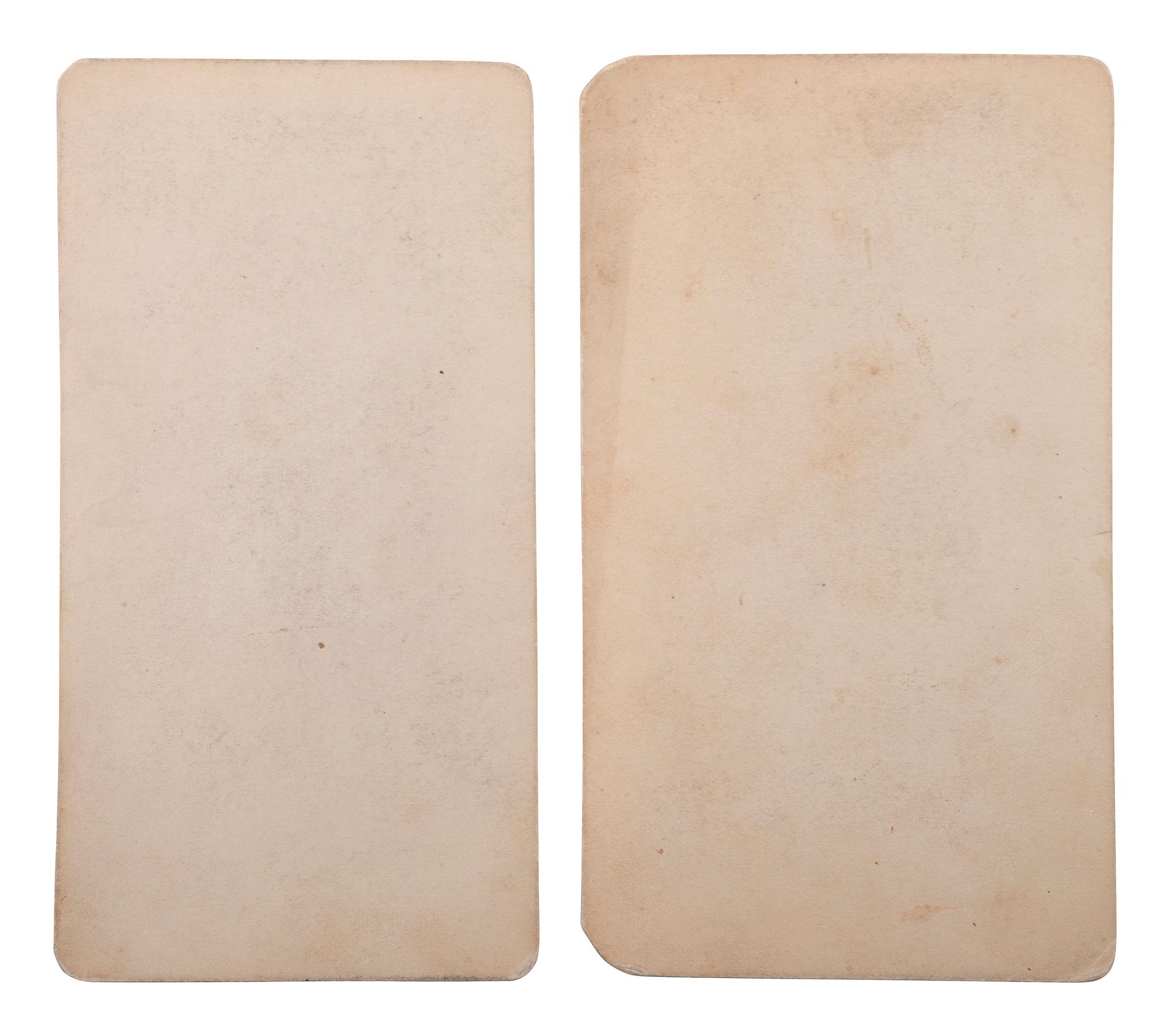 [NATIVE AMERICANS]. A group of 2 oversized CDVs of Ute subjects, comprising: