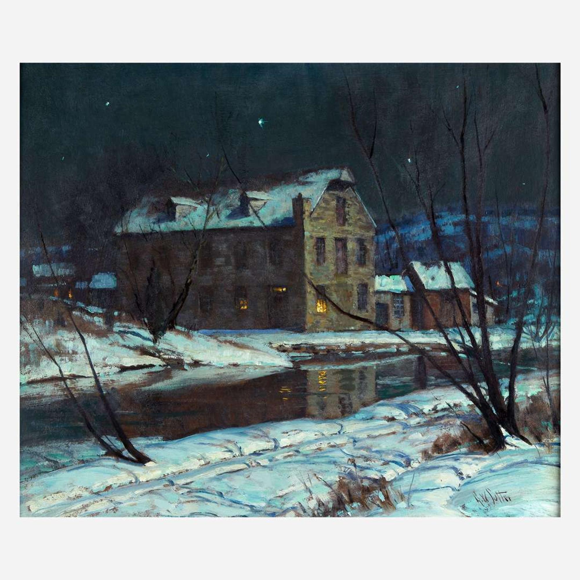George William Sotter (American, 1879–1953) Bucks County Moonlight