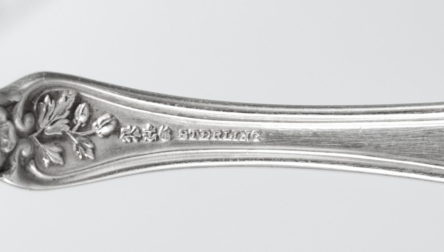 A Group of American Silver Flatware Articles, Gorham Mfg. Co., Providence, RI, comprising seven cocktail forks and three teaspoons in t