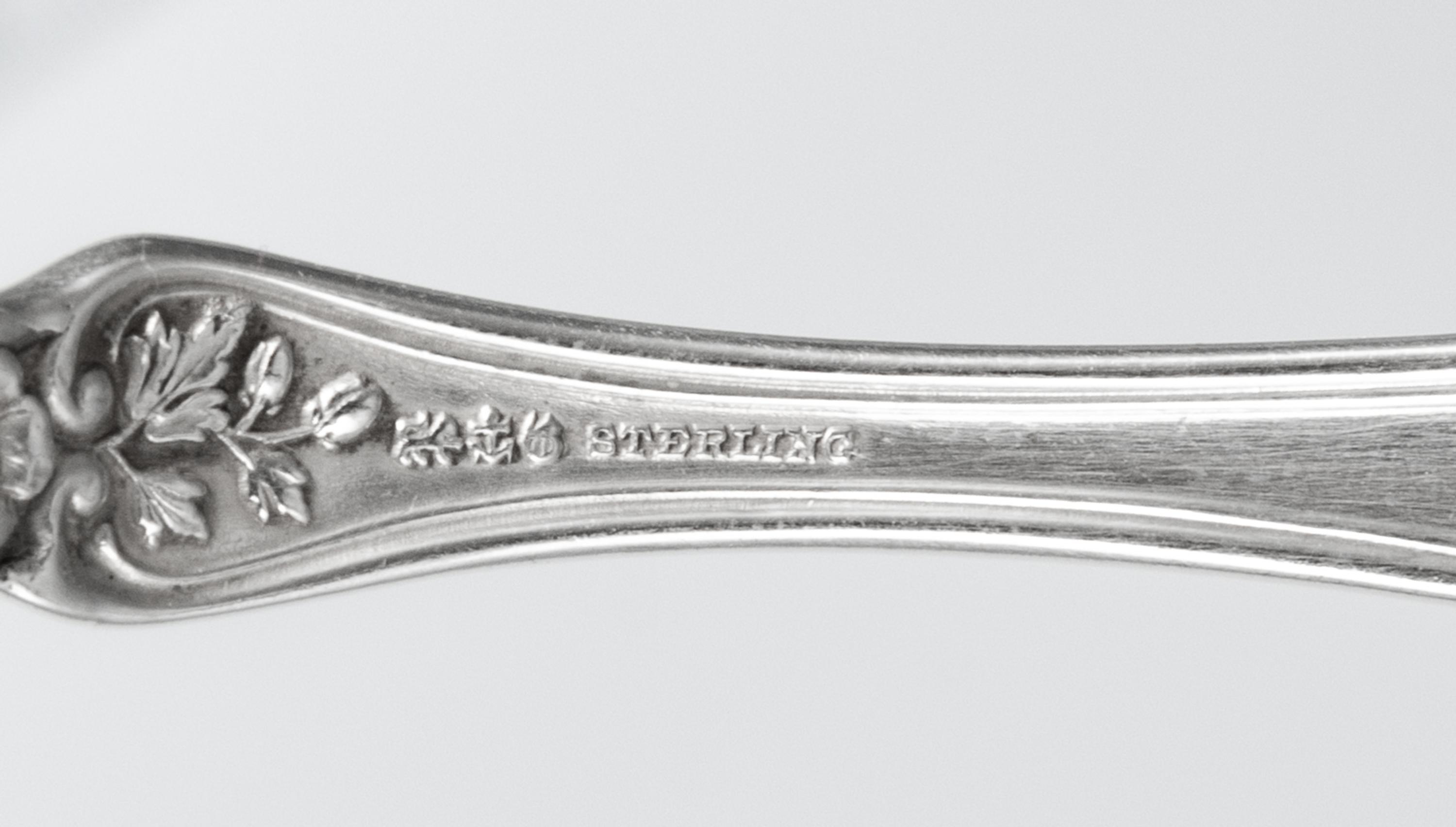 A Group of American Silver Flatware Articles, Gorham Mfg. Co., Providence, RI, comprising seven cocktail forks and three teaspoons in t