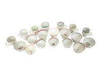 A Collection of Chinese Export Porcelain Tea Bowls and Cups