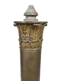 A Pair of Neoclassical Style Gilt Metal Andirons — EARLY 20TH CENTURY
