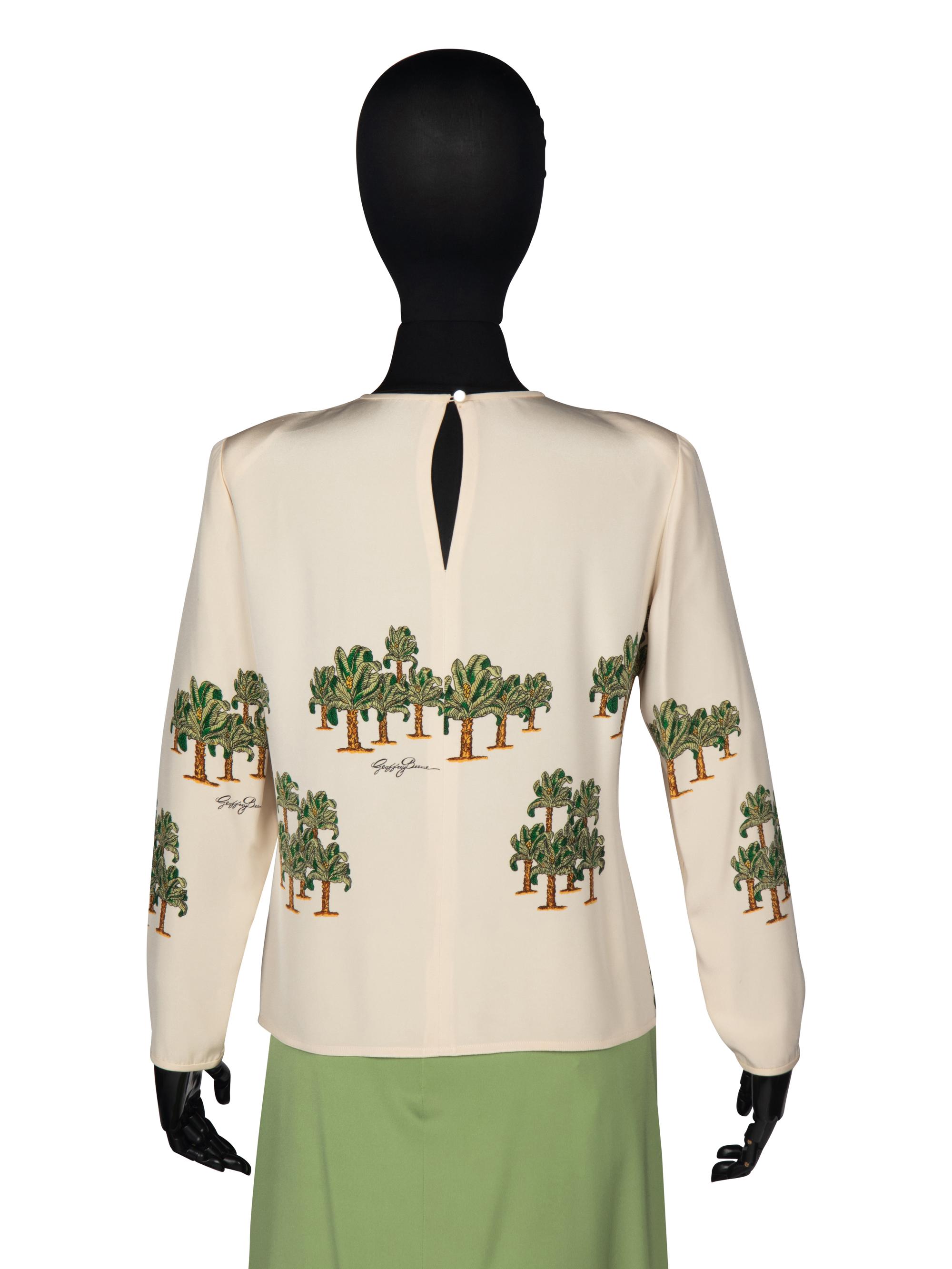 Geoffrey Beene Three-Piece Ensemble in Palm Tree Print