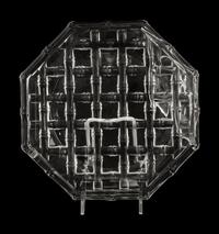 Three Tiffany and Co. Glass Bamboo Plates