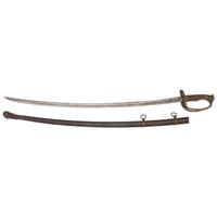 Klingenthal Model 1840 Cavalry Officers Saber Inscribed in Memory of Lt. William W. Disosway - 1st NY Mounted Rifle - Killed by a Deserter