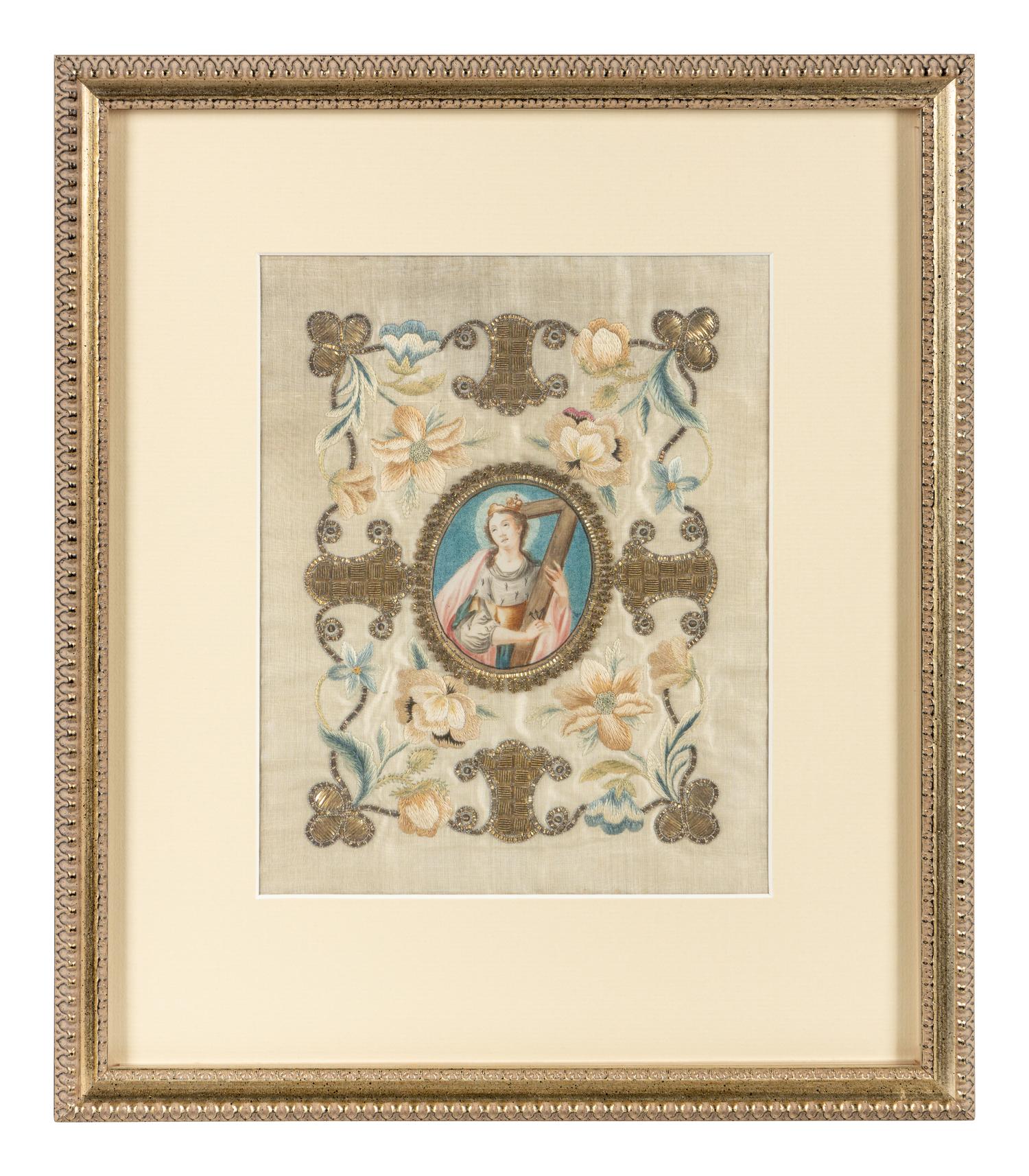A Group of Four Religious Embroideries