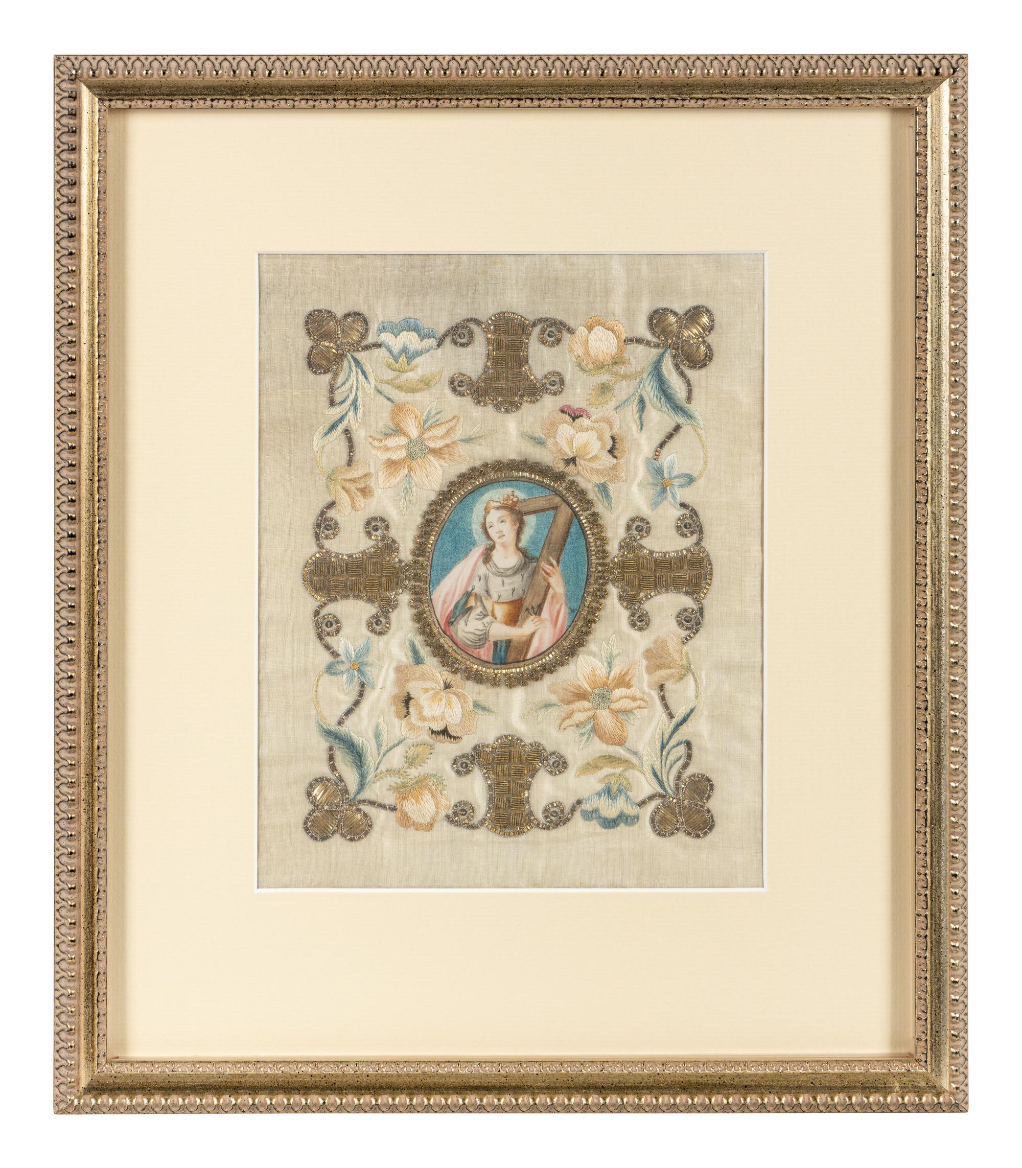 A Group of Four Religious Embroideries