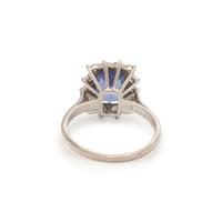 TANZANITE AND DIAMOND RING