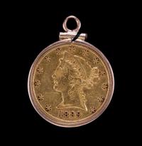 A United States 1899-S Liberty Head $5 Gold Coin