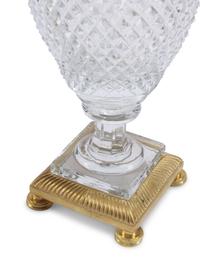 A Pair of Cut Glass and Gilt-Bronze Mounted Vases