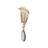 TIFFANY & CO., EDWARDIAN, DIAMOND AND ENAMEL LAPEL WATCH