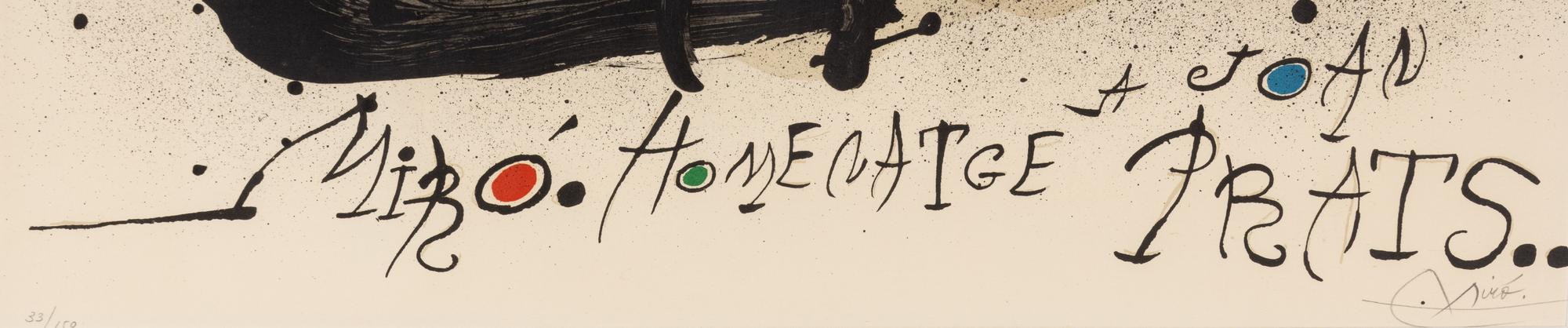 Affiche pour l'Exposition Homenatge à Joan Prats