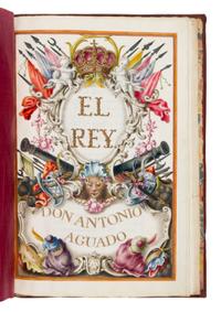 SPANISH ROYAL CHANCERY Legal Instruments (for Don Juan Francisco Balbín and Don Antonio Aguado Delgado), in Spanish, illuminated manuscript on parchment and paper [Spain, Madrid (issued at San Ildefonso)]