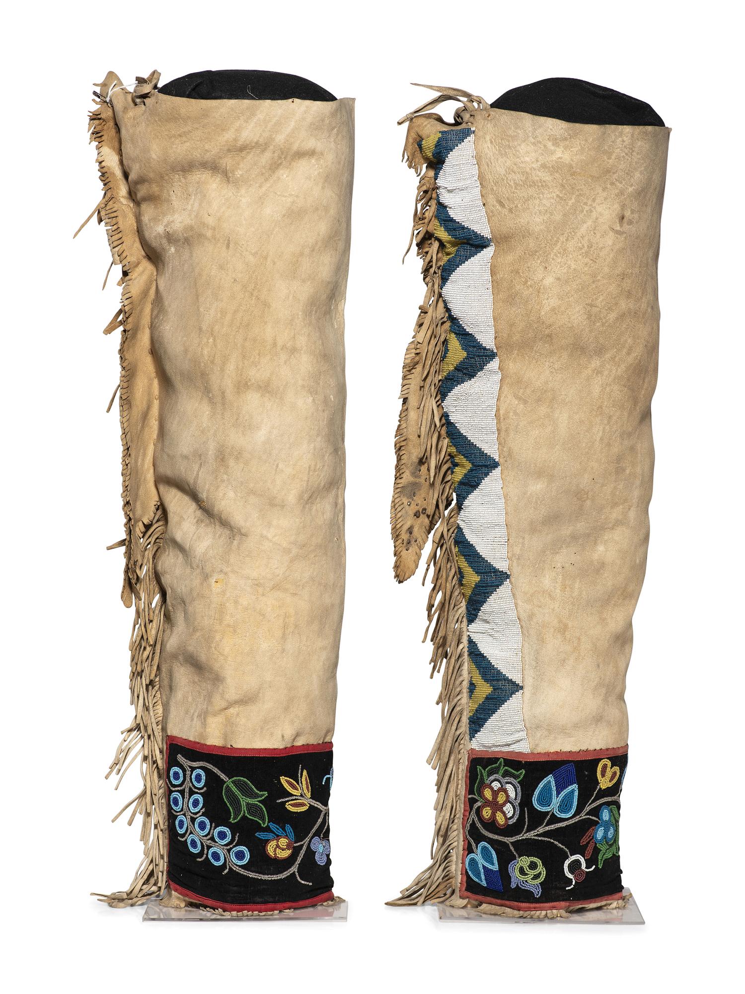 Great Lakes Beaded Hide Leggings