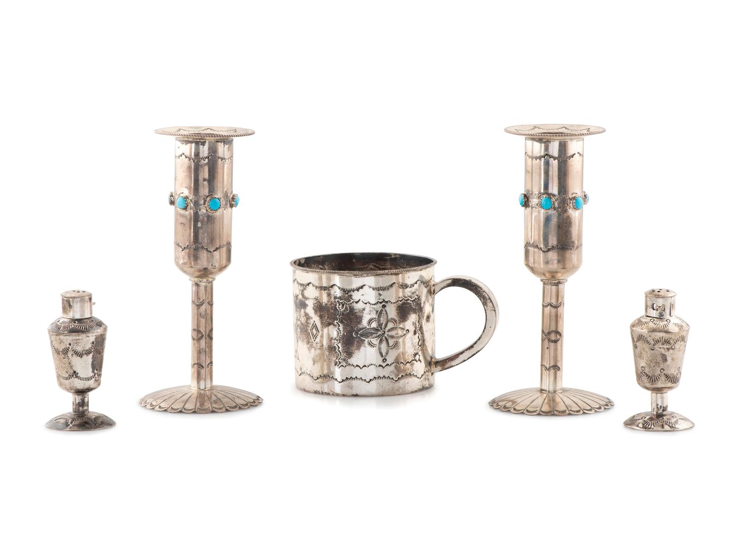 Navajo Sterling Silver Table Setting