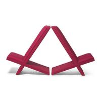 Postmodern Design 20th Century — Pair of X-Frame chairs