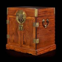 A Chinese huanghuali scholar's chest, Guanpixiang 黄花梨官皮箱 18th Century ????
