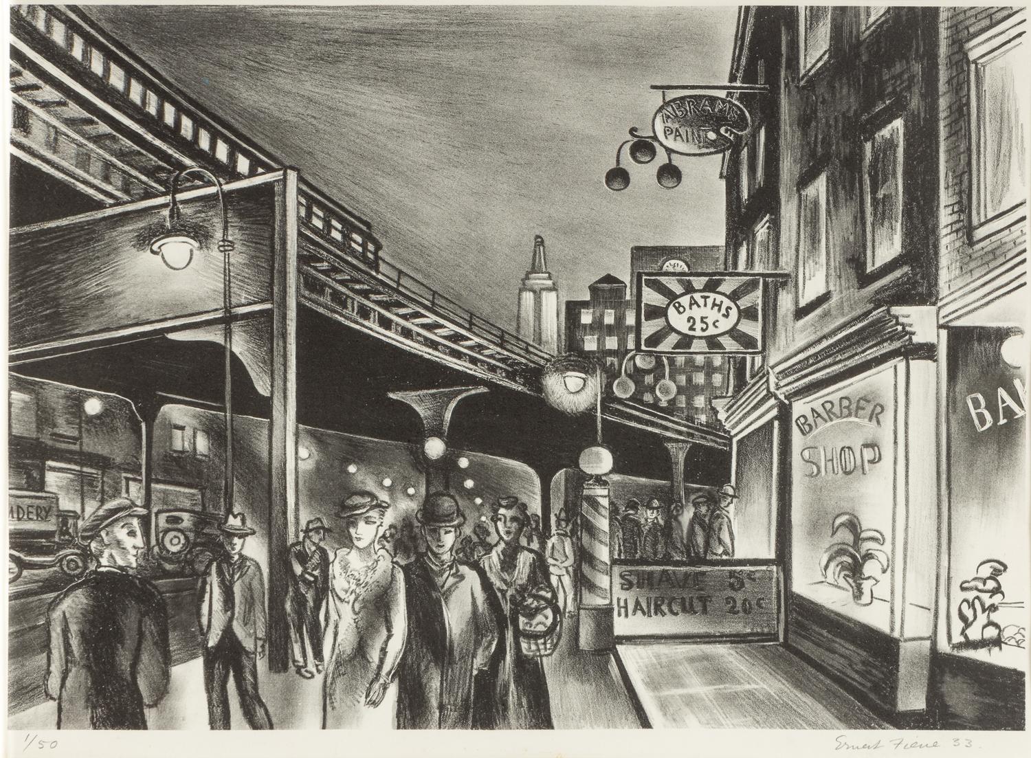 Untitled (Street Scene) , 1933