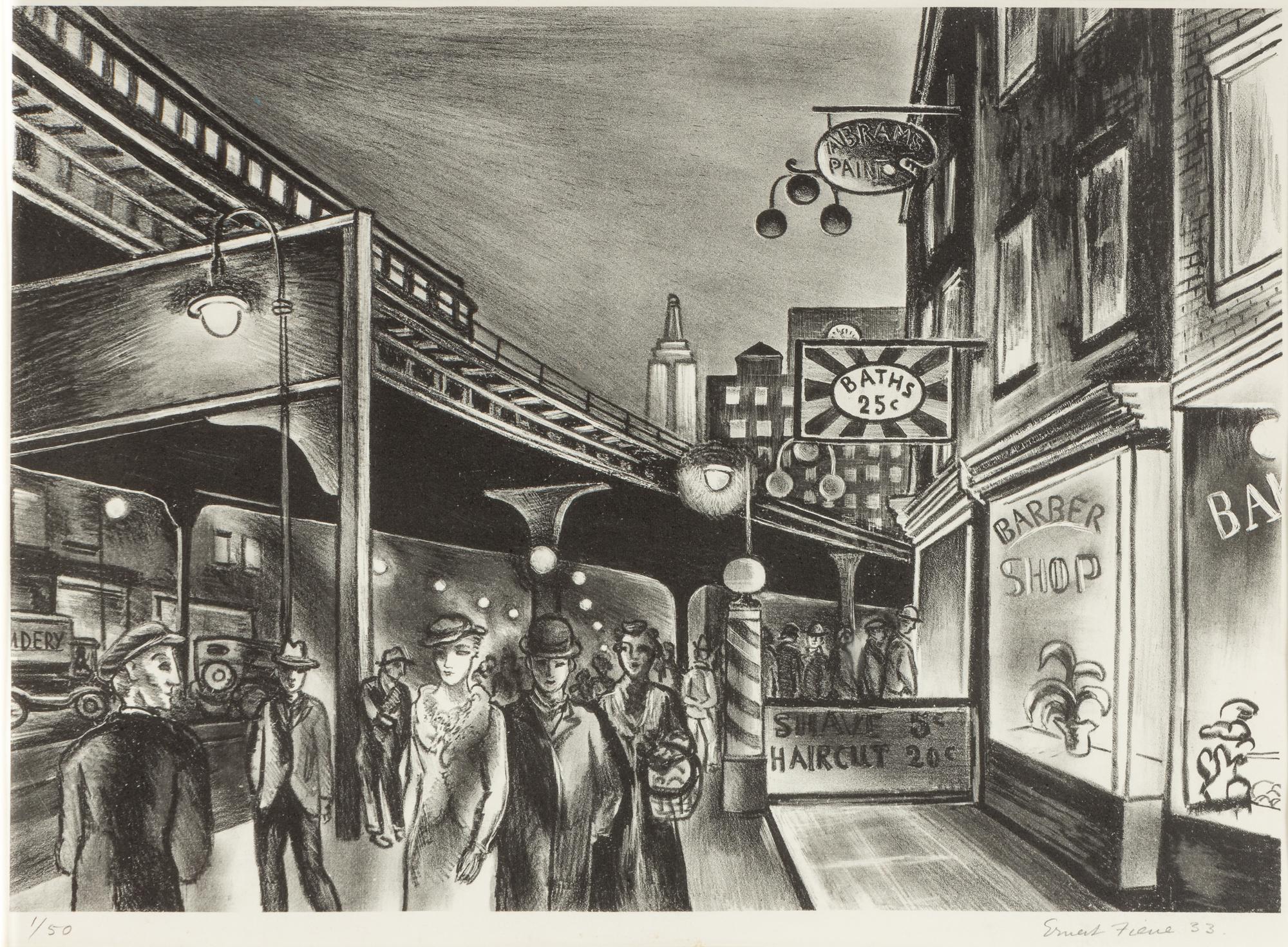 Untitled (Street Scene) , 1933