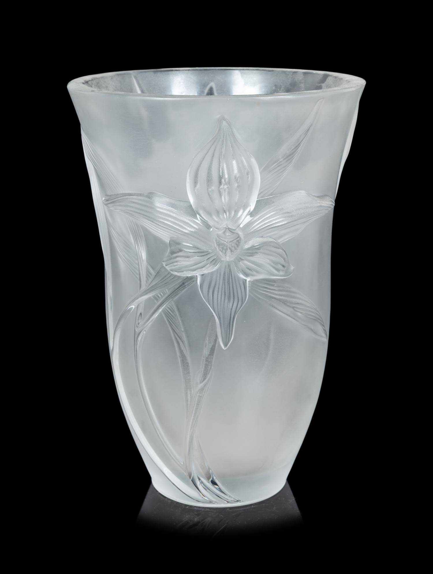 A Lalique Iris Vase