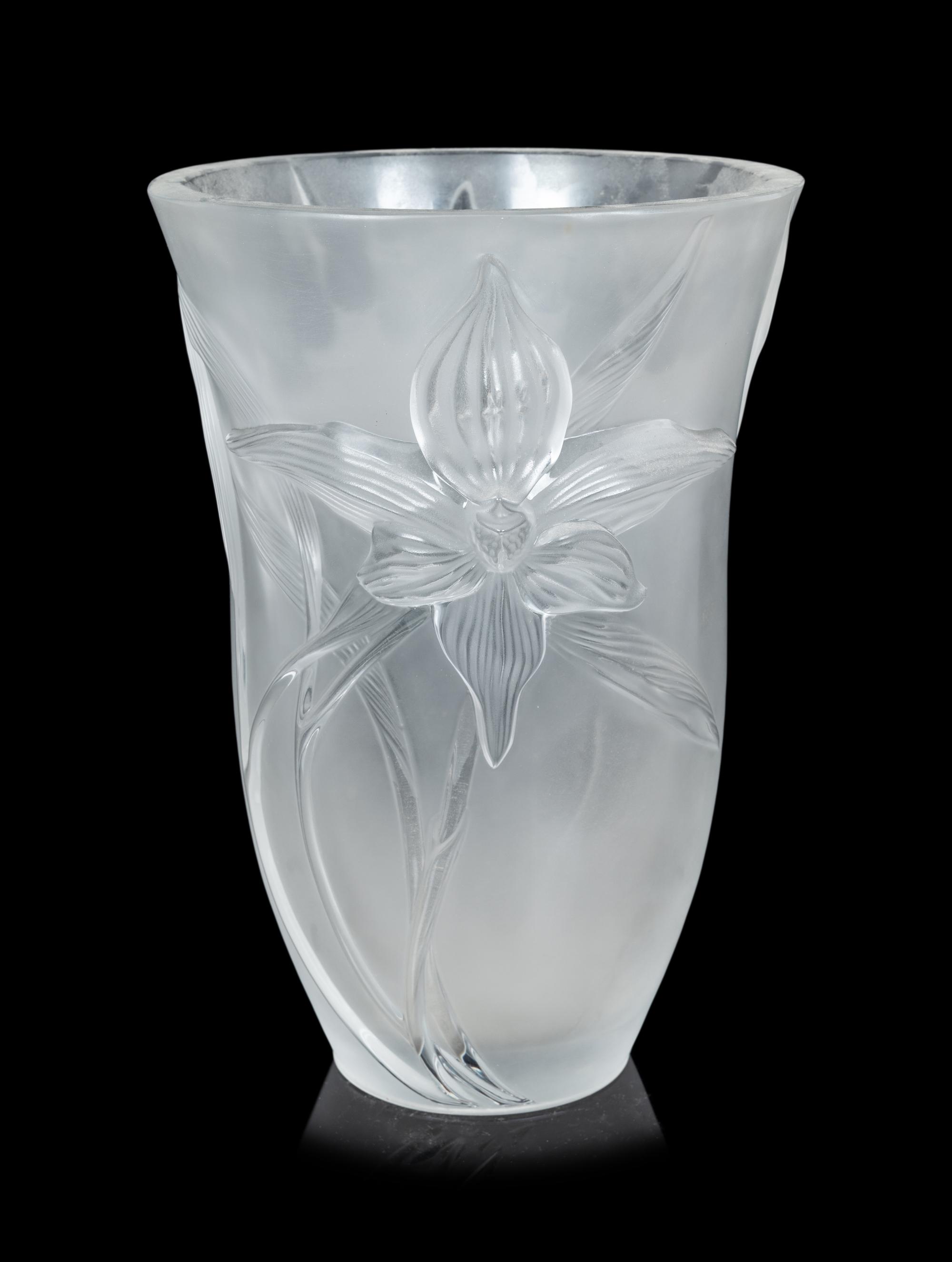 A Lalique Iris Vase