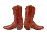 Lucchese Cognac Ostrich Boots