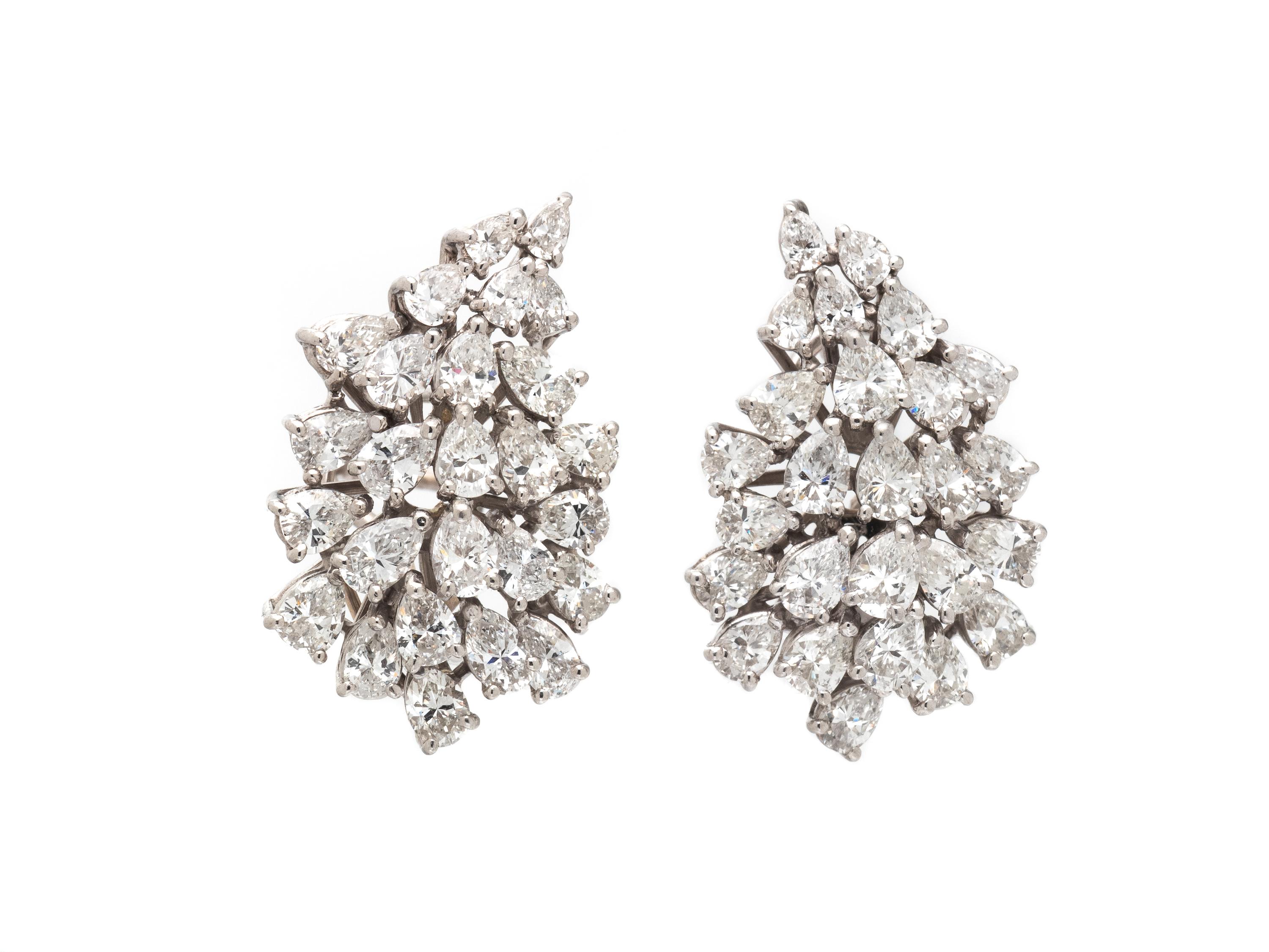 DIAMOND CLUSTER EARRINGS