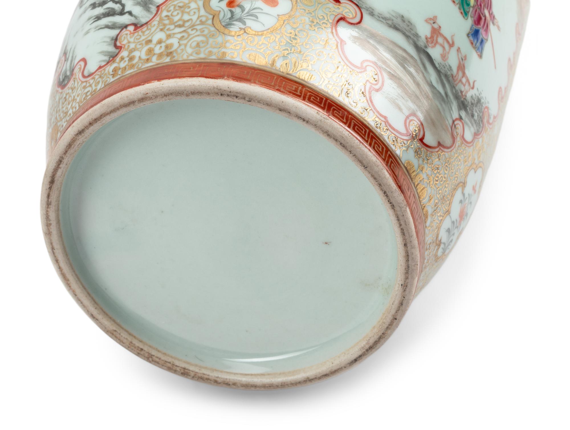A Pair of Chinese Porcelain Rouleau Vases