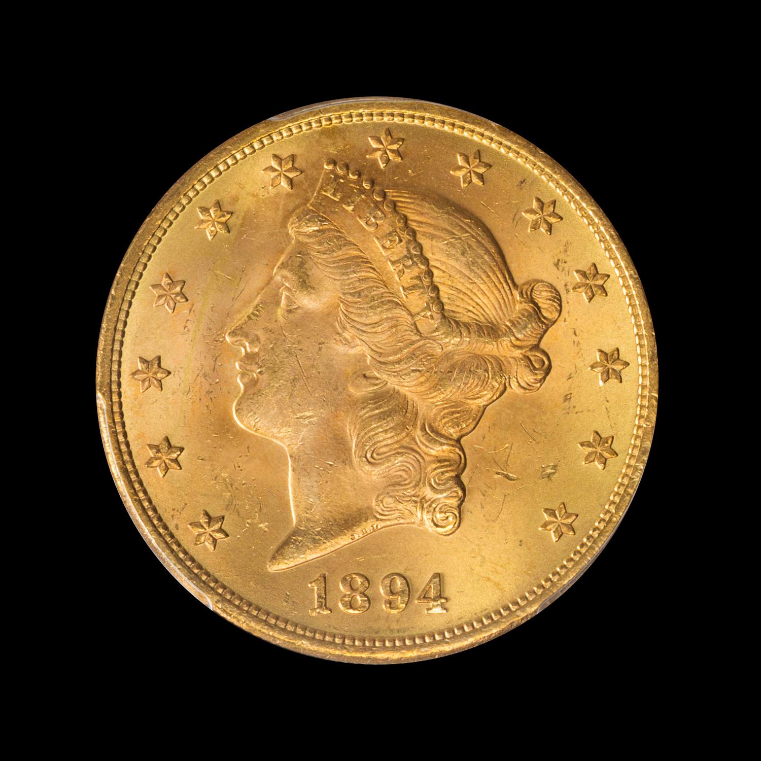 A United States 1894 Liberty Head $20 Gold Coin