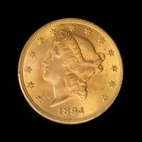 A United States 1894 Liberty Head $20 Gold Coin
