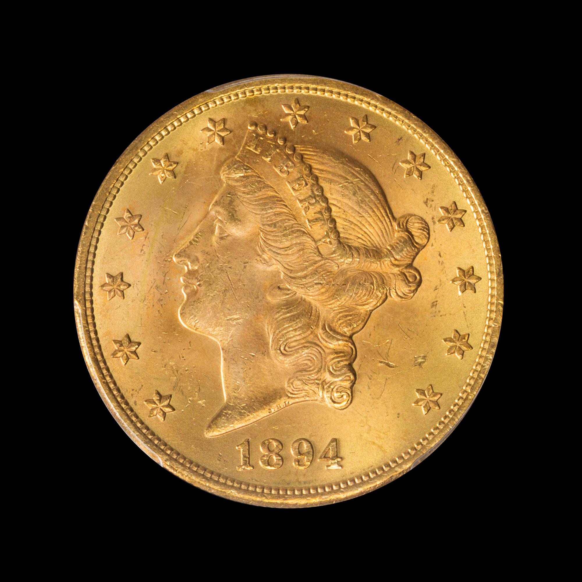 A United States 1894 Liberty Head $20 Gold Coin