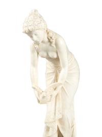 A Continental Alabaster Figure