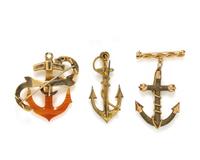 COLLECTION OF ANTIQUE ANCHOR BROOCHES