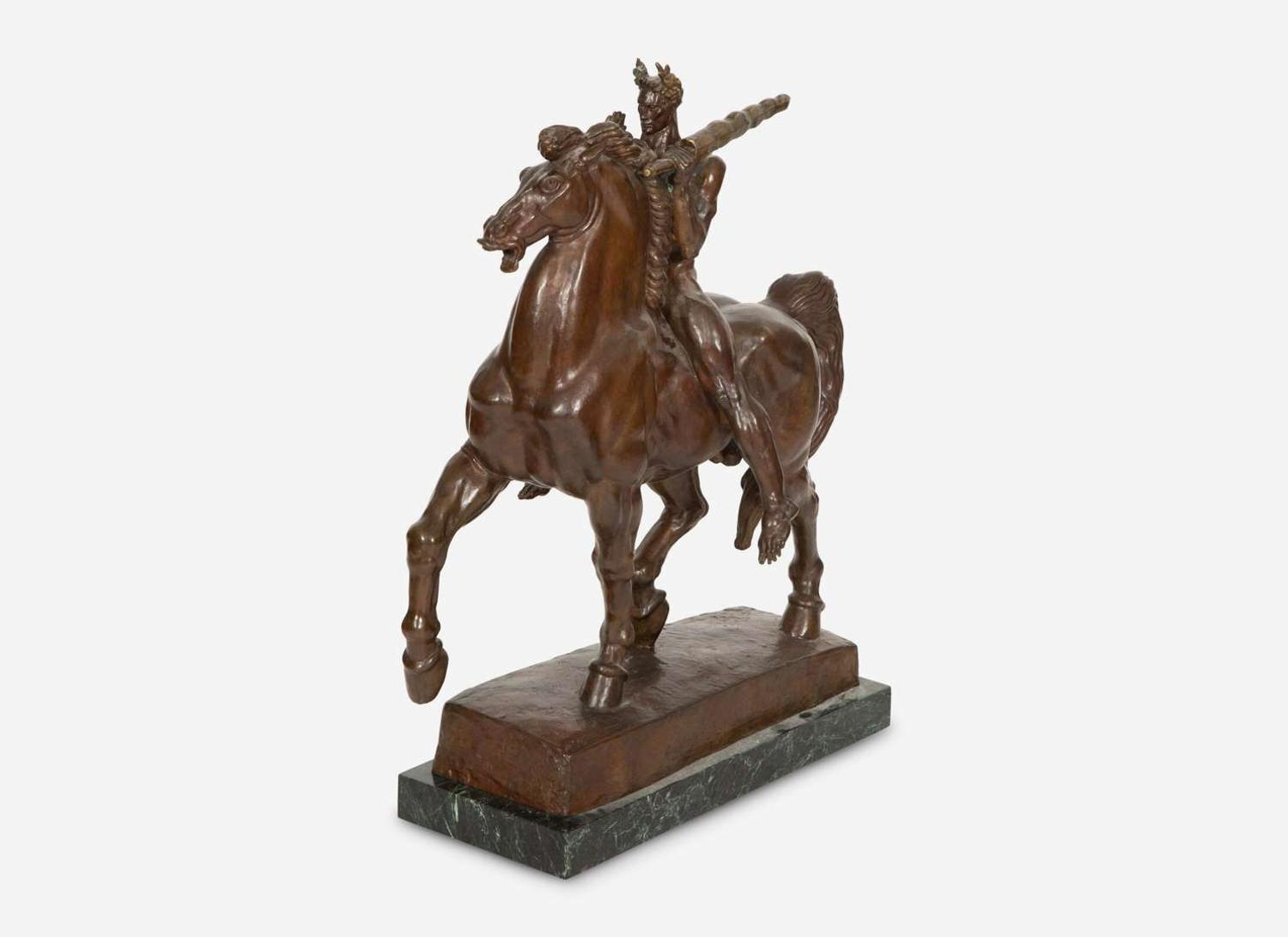 Donald De Lue (American, 1897-1988) - Alexander Astride Bucephalus