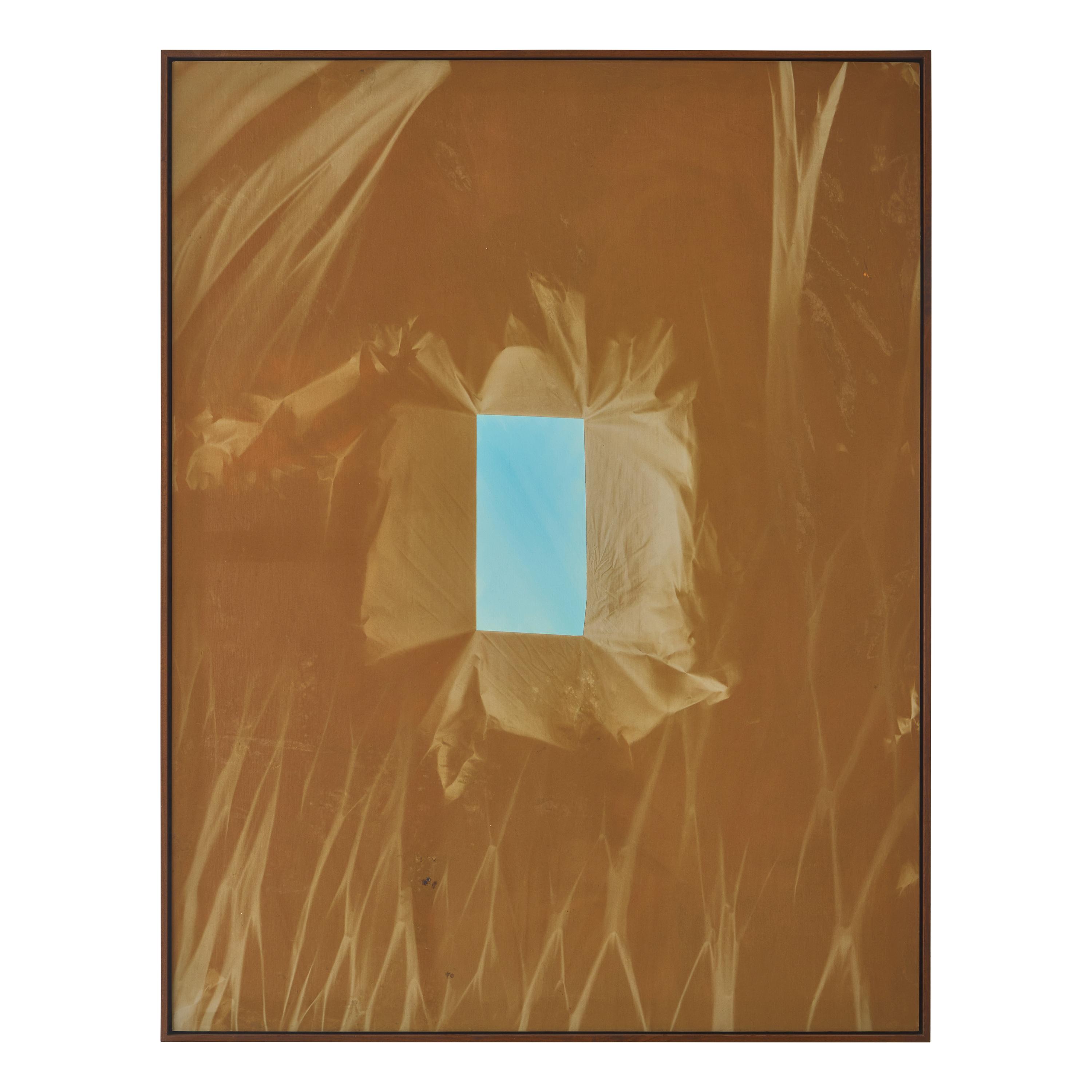 Chris Duncan (American, b. 1974) — Blue Cinderblock (Winter-Summer 2015) 6 Month Exposure, 2015