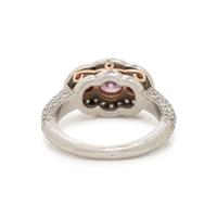 NATURAL FANCY INTENSE PURPLE-PINK DIAMOND AND DIAMOND RING