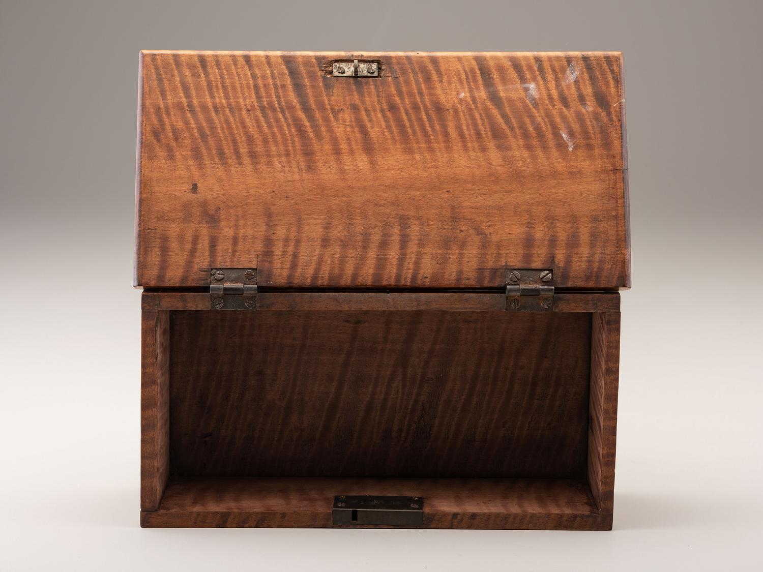 A Tiger Maple Document Box