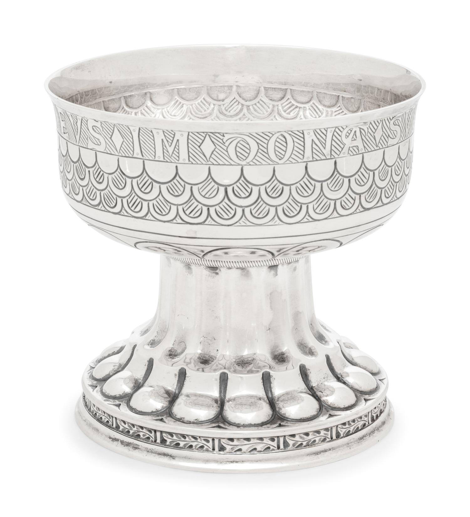 A Group of Six English Arts and Crafts Silver Table Articles