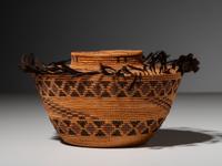 Yokut Polychrome Bottleneck Basket