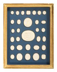 Seven Framed Groups of Grand Tour Plaster Intaglios
