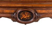 A Napoleon III Style Indian Rosewood and Marquetry Center Table