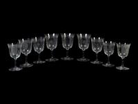 A 34-Piece Baccarat Crystal Lafayette Pattern Stemware Service — 20TH CENTURY