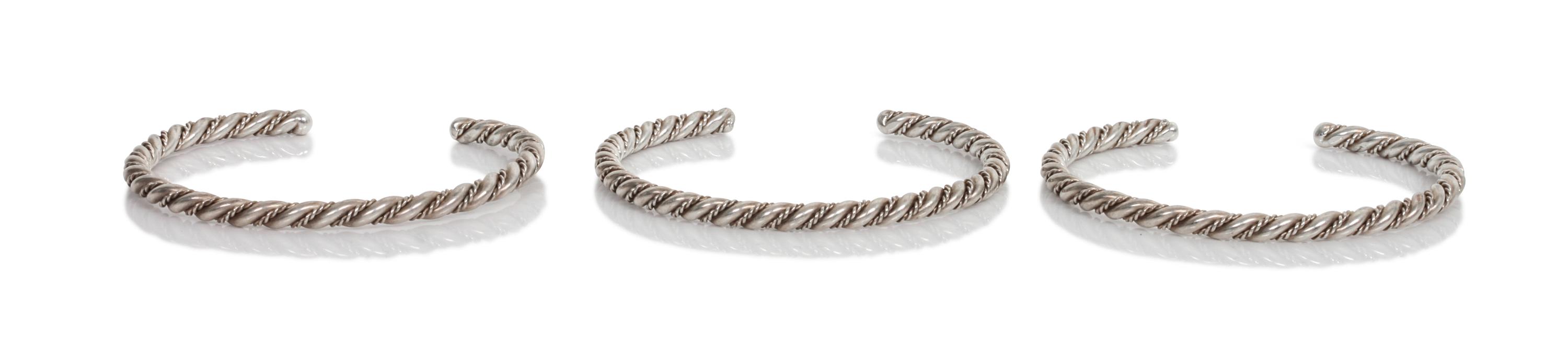 A Carinated Navajo Cuff Bracelet First: length 5 1/2 x opening 3/4 x width 3/8 inches.