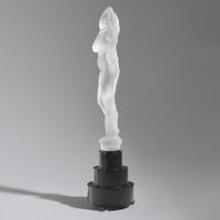 René Lalique (French, 1860–1945) — Grande Nue Socle Lierre Statue mounted as a Lamp, model introduced 1919 Marcilhac, no. 836