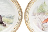 Two Royal Copenhagen Fauna Danica Porcelain Game Platters