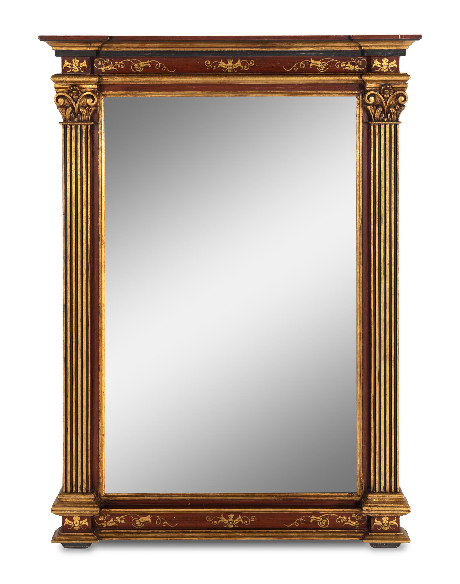 An Italian Style Painted Mirror