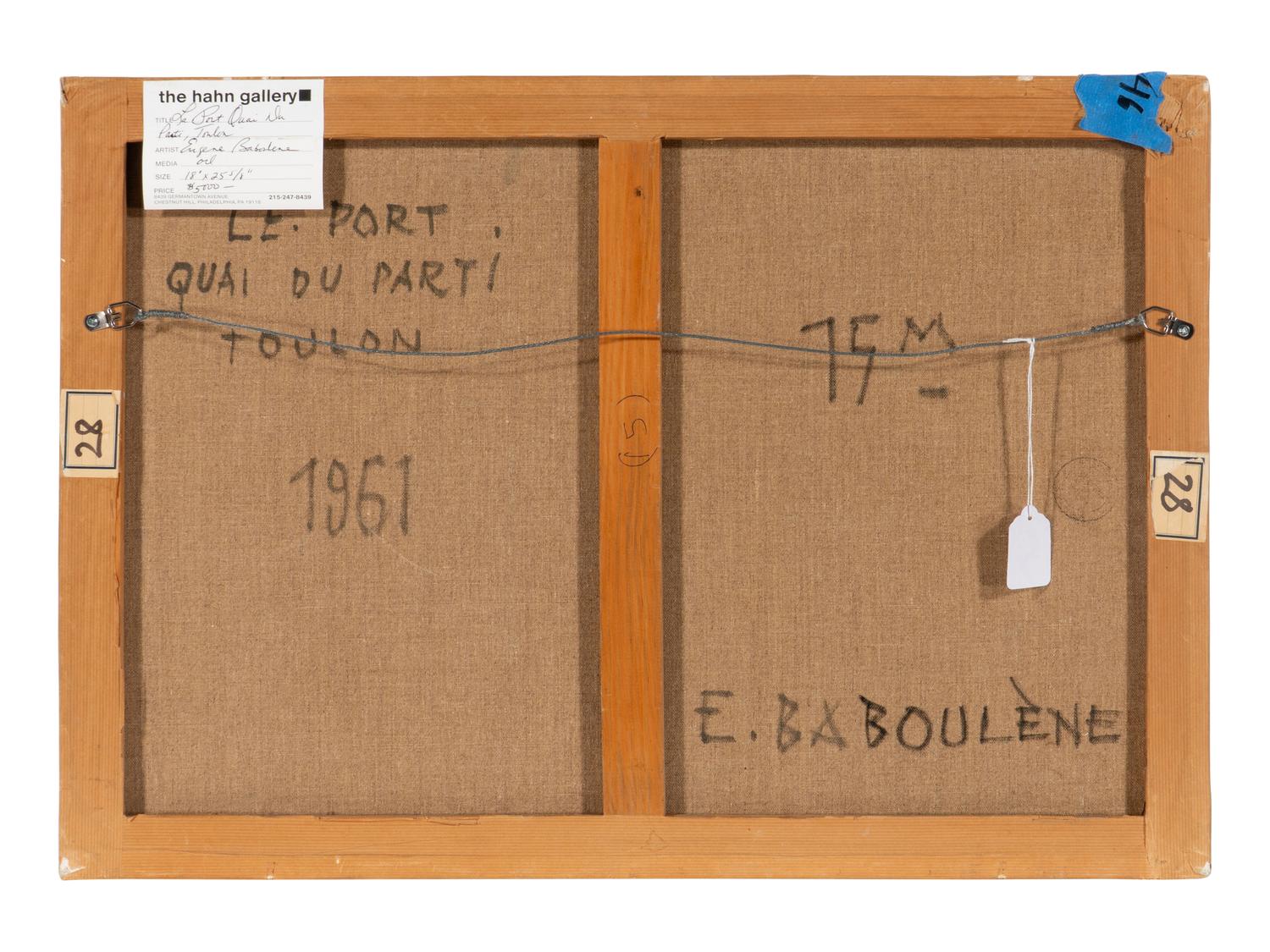 Le Port Quai Du Parti, Toulon, 1961