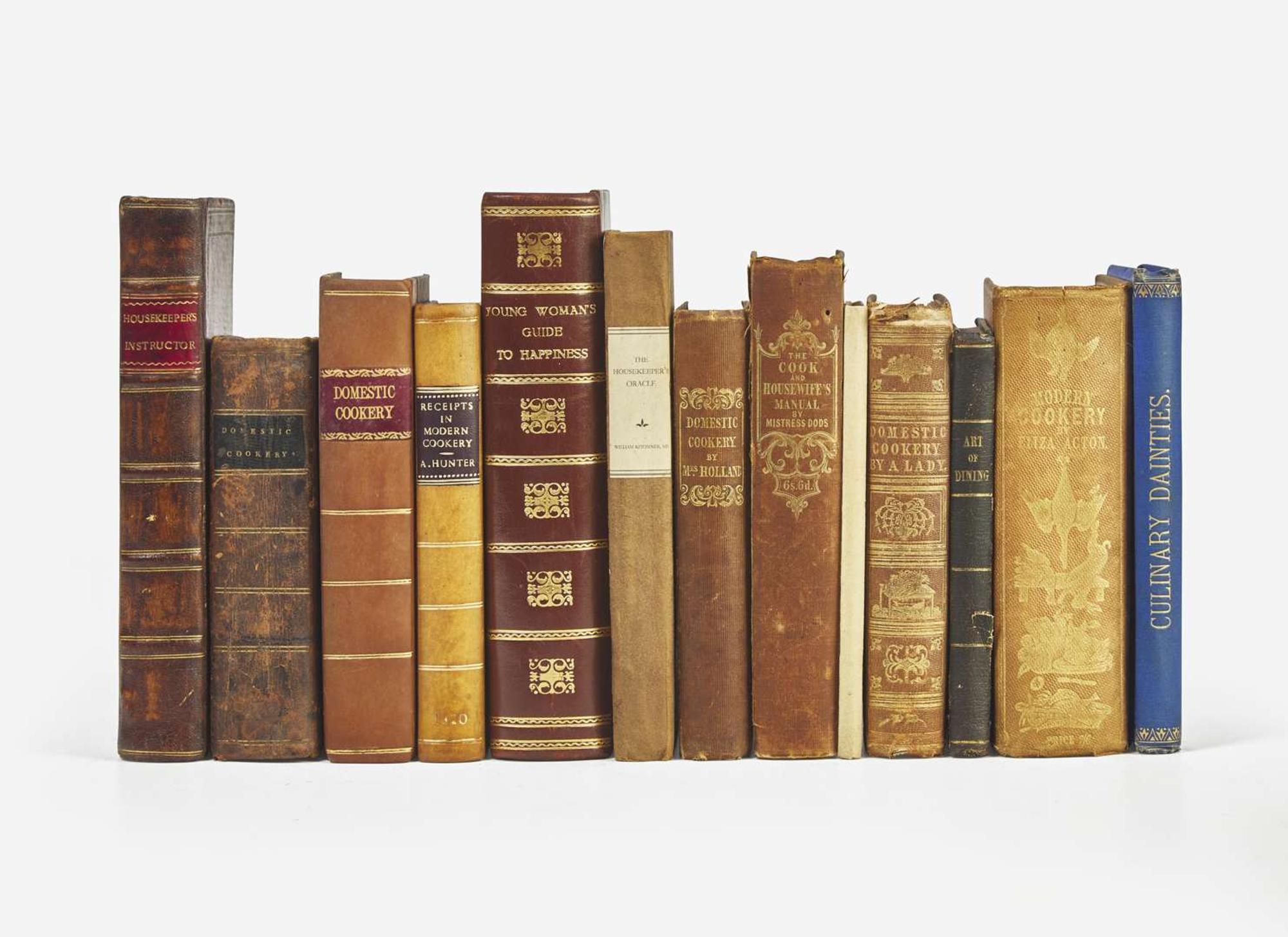 [Food & Drink] Group of 13 19th Century English Cookbooks