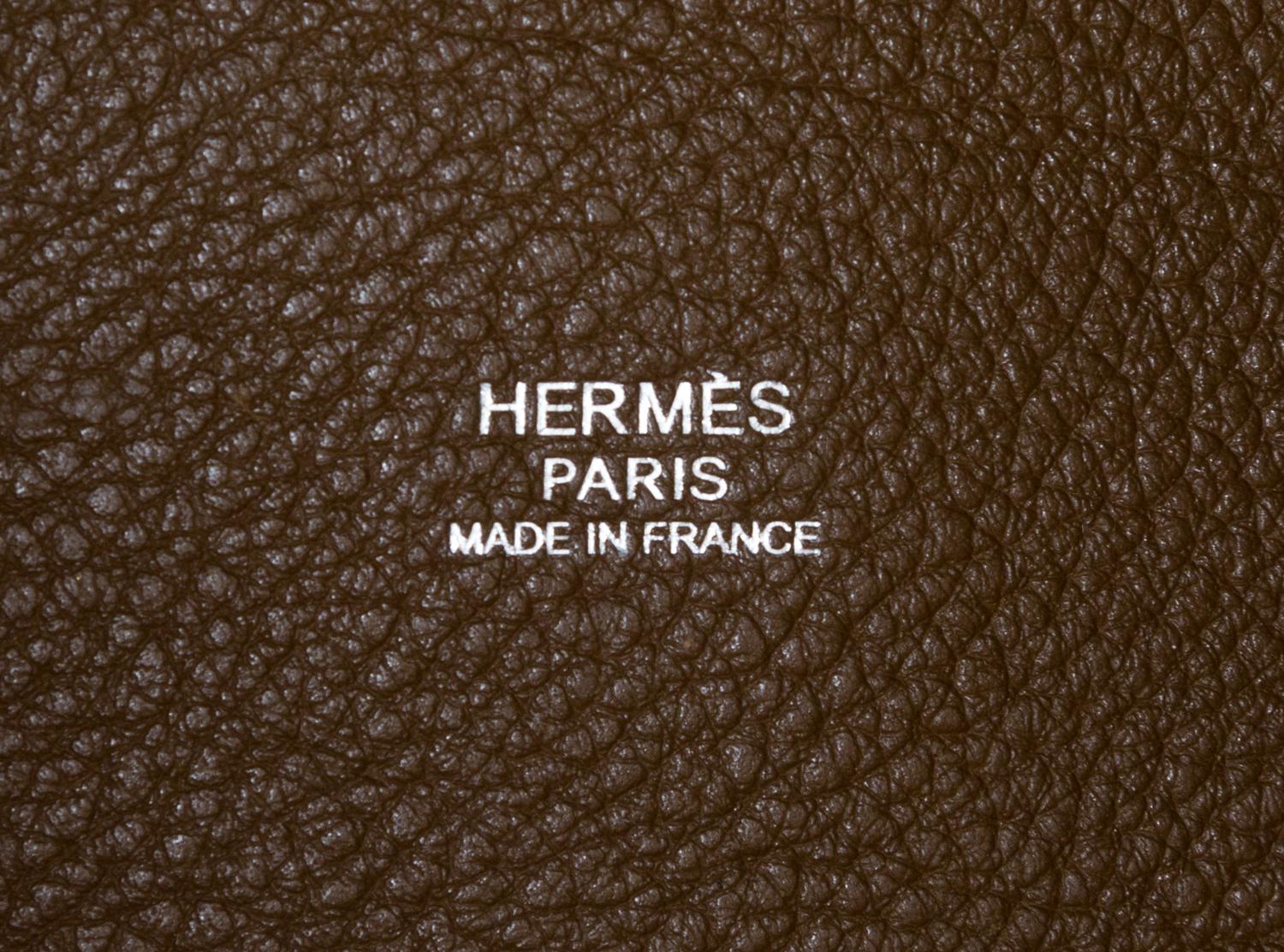 An Hermes Alezan Taurillon Clemence Picotin Lock GM Handbag, 10.5" x 10.5" x 8.5".